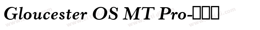 Gloucester OS MT Pro字体转换